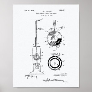 Patent-Kunst-Weißbuch des Staubsauger-1924 Poster