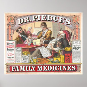 Patent Medicine Ad 1874 Poster