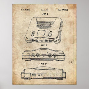 Patent Nintendos 64 Poster