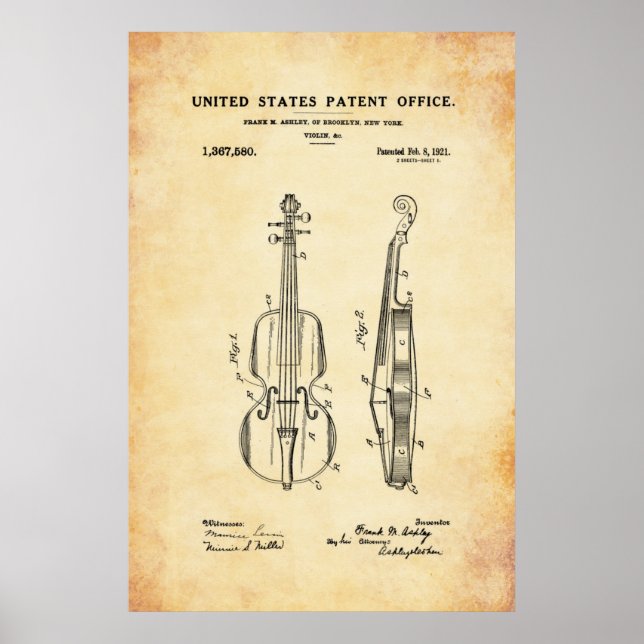 Patent - Violine - Poster (Vorne)