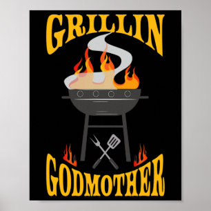 Patentante Bbq-Grill-Räuchergerät Und Barbecue-Koc Poster