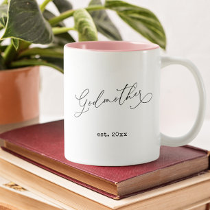 Patentante Gründungsdatum Zweifarbige Tasse