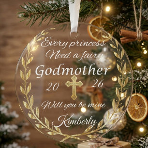 Patentante Vorschlag  Benutzerdefinierte Patentant Ornament Aus Glas