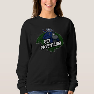 Patentieren! Gorilla und Katze Sweatshirt