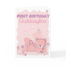 Patenttochter-zuerst 1. Geburtstag vom Godparent