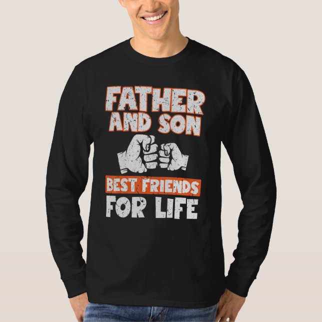 Pater Ans Son Best Friends for Life Unglaublich wi T-Shirt (Vorderseite)