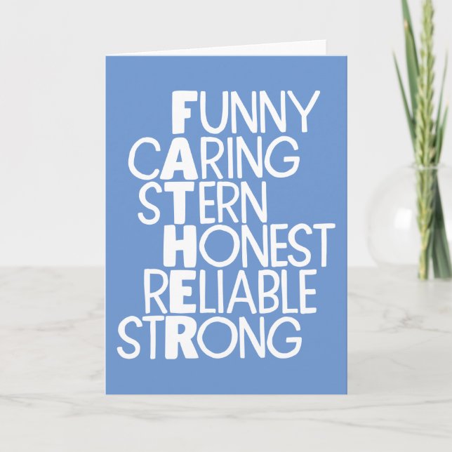 Pater Attributes Crossword Art Karte (Vorderseite)