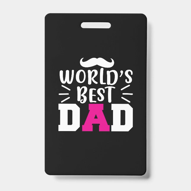 Pater Gift World's Best Vater Ausweis (Vorderseite)