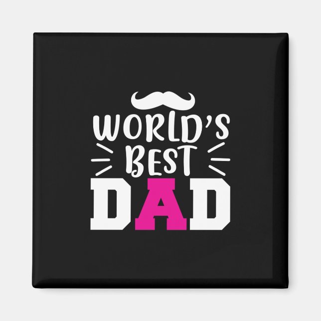 Pater Gift World's Best Vater Magnet (Vorne)