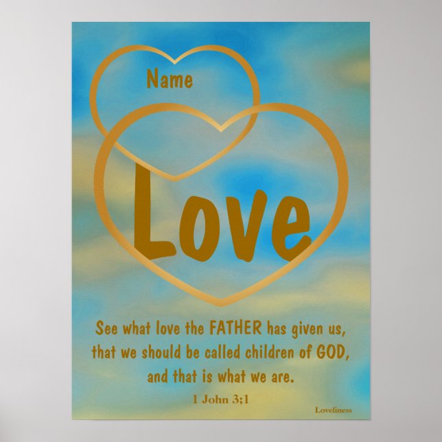 Pater Gottes Liebe-Poster - Anpassen Poster (Vorne)