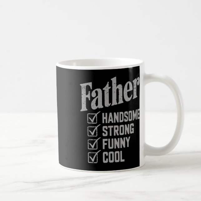 Pater Handsome Strong Funny Cool Vathday Kaffeetasse (Rechts)