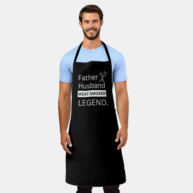 Pater Husband Meat Smoker Legend Black Schürze (Getragen)