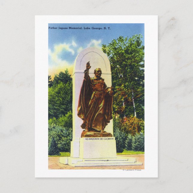 Pater Jogues Memorial View Postkarte (Vorderseite)