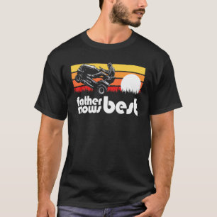 Pater Mows Best Riding Rasenmäher Wheelie Vintag T-Shirt