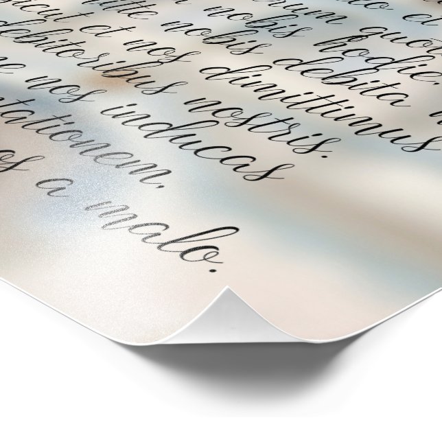 Pater Noster Fotodruck (Ecke)