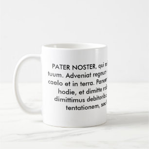 PATER NOSTER oder der unser Vater Tasse