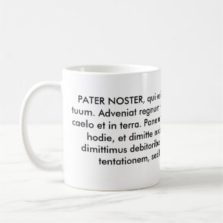 PATER NOSTER oder der unser Vater Tasse