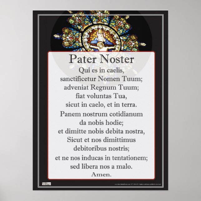Pater Noster Poster (Vorne)