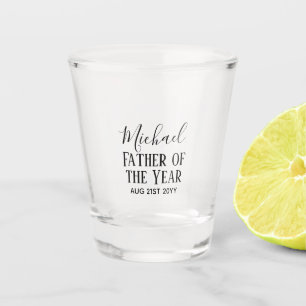 Pater of the YEAR VATER Husband Man CUSTOPM TEXT Schnapsglas