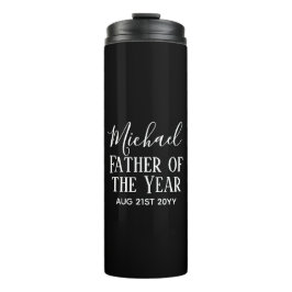 Pater of the YEAR VATER Husband Man CUSTOPM TEXT Thermosbecher