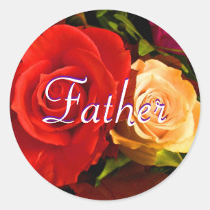 Pater Red Yellow Rose Sticker