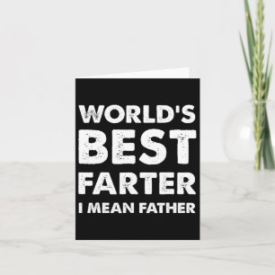 Pater&#; s Day Retro Vater World&#; s Best Farter Karte