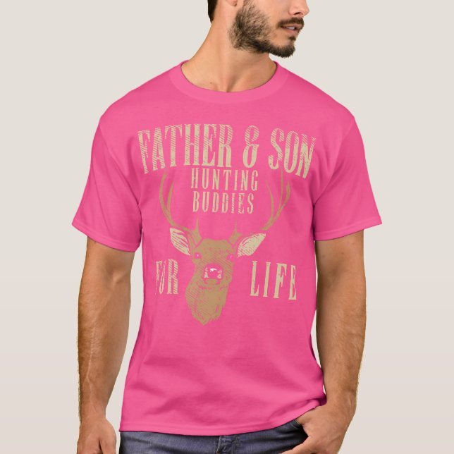 Pater Son Jagd Buddies Matching Jäger Vater Männer T-Shirt (Vorderseite)
