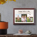 Pater Tag Phantastisch Papa Ever Wood Foto Plaque Awardplakette<br><div class="desc">Happy Vatertag Holz Foto-Plakette für die phantastischste Papa aller Zeiten! Die Vorlage ist für Sie bereit, 3 Ihrer Lieblings-Fotos hinzuzufügen, und der Wortlaut ist vollständig editierbar. Es liest sich derzeit "glückliche väterliche Tag bis zum phantastischsten Papa aller .. wir Liebe Sie .. [Kindername(n)] .. [Jahr]" und Sie können dies zu...</div>