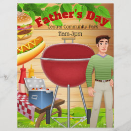 Pater-Tag Picnic-Feier Werbeaktion Flyer