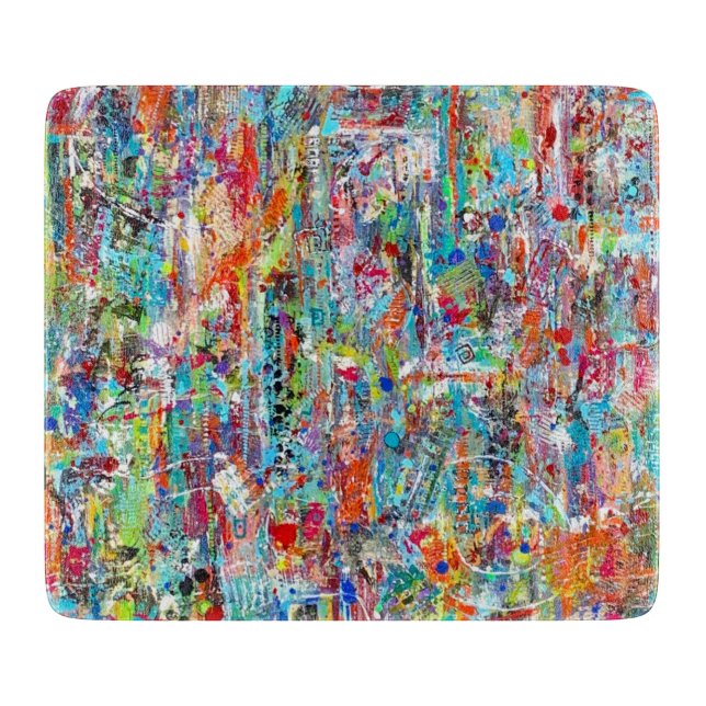 Pater Time 6 x 7 Deko Glasschneideboard Schneidebrett (Vorderseite)