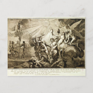 Pater Time entdeckt Wahrheitstrampeln Postkarte