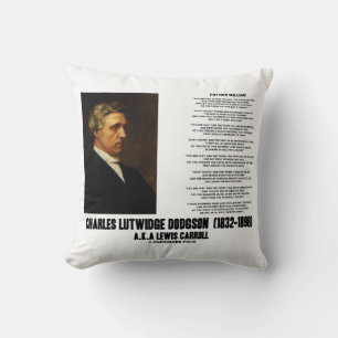 Pater William Charles L. Dodgson Lewis Carroll Kissen
