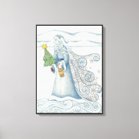 Pater Winter Wrapped Canvas Print