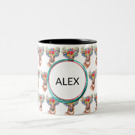 Paterna Blume Rentier Weihnachtsmagie Kaffee Tasse