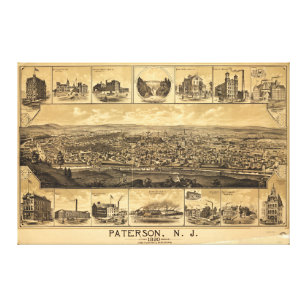 Paterson, New Jersey (1880) Leinwanddruck