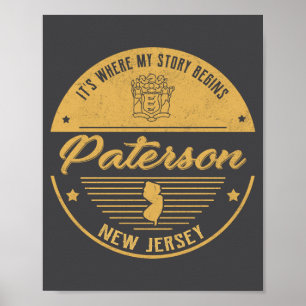 Paterson New Jersey Hier beginnt meine Geschichte  Poster