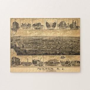 Paterson New Jersey Railroad Natürliche Sehenswürd Puzzle