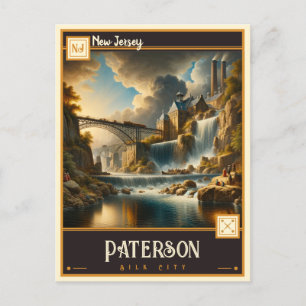 Paterson, New Jersey VINTAG Postkarte