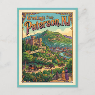 Paterson NJ Lambert Castle Garret Mountain wird zu Postkarte
