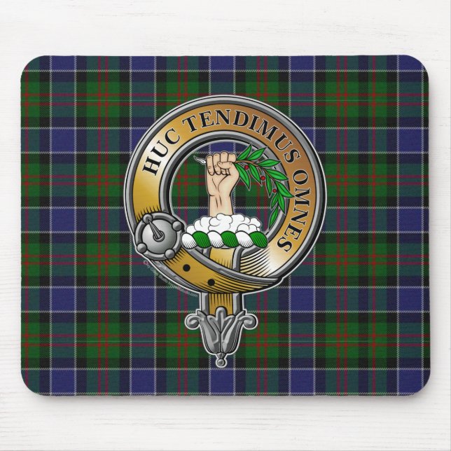 Paterson Tartan & Abzeichen Mousepad (Vorne)