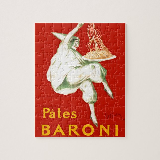 Pates Baroni Cappiello Vintage Werbung Puzzle (Vertikal)