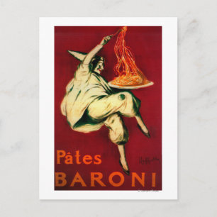 Pates Baroni Vintag PosterEurope Postkarte