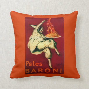 Pates Baroni Vintage Poster Europa Kissen