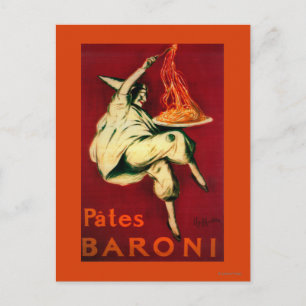 Pates Baroni Vintage Poster Europa Postkarte
