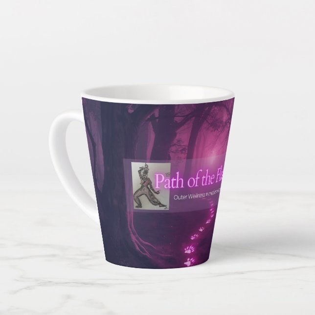 Path of the Flat Foot Small Latte Mug Milchtasse (Linke Ecke)