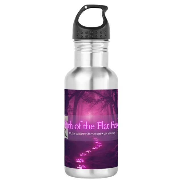 Path of the Flat Foot water bottle Edelstahlflasche (Vorderseite)