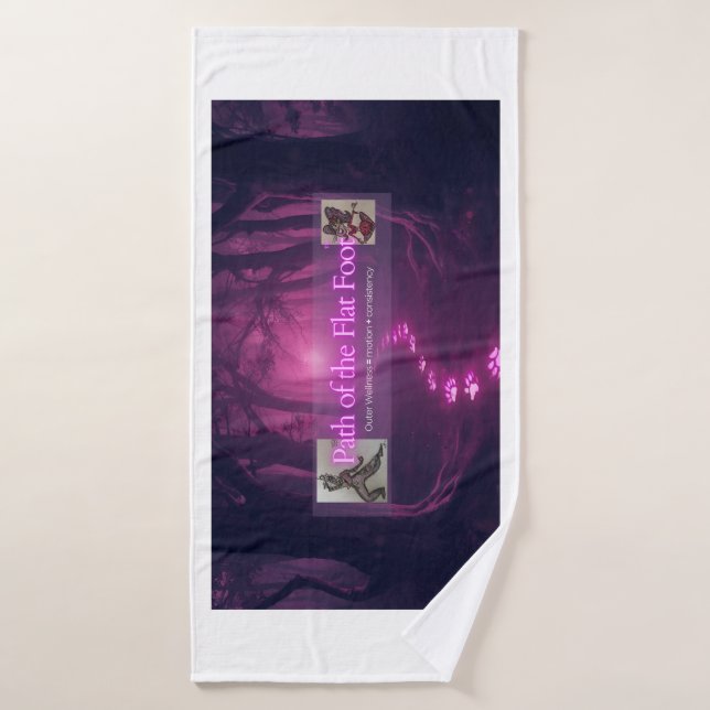 Path of the Flat Foot workout towel Badehandtuch (Badehandtuch)