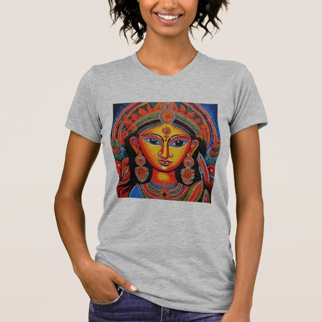 Pathchitra Durga T-Shirt (Vorderseite)