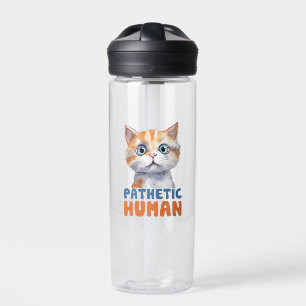 Pathetischer Mensch - Sarcastic Cat Design Trinkflasche