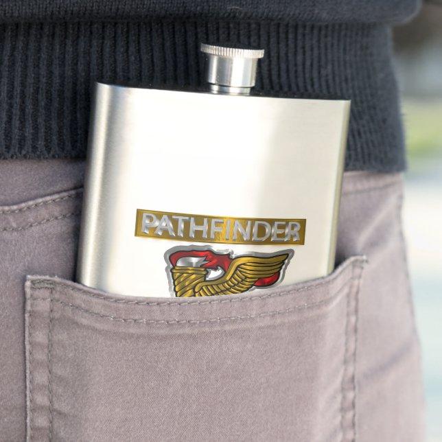 Pathfinder-Abzeichen “Pathfinder”  Flasche Flachmann (Beispiel)